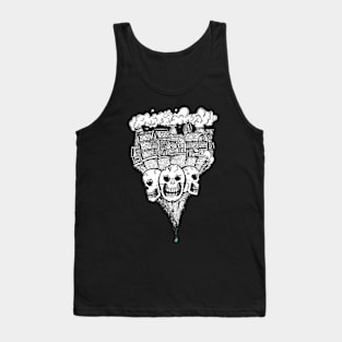 Earthquake Skull On Earth Tank Top